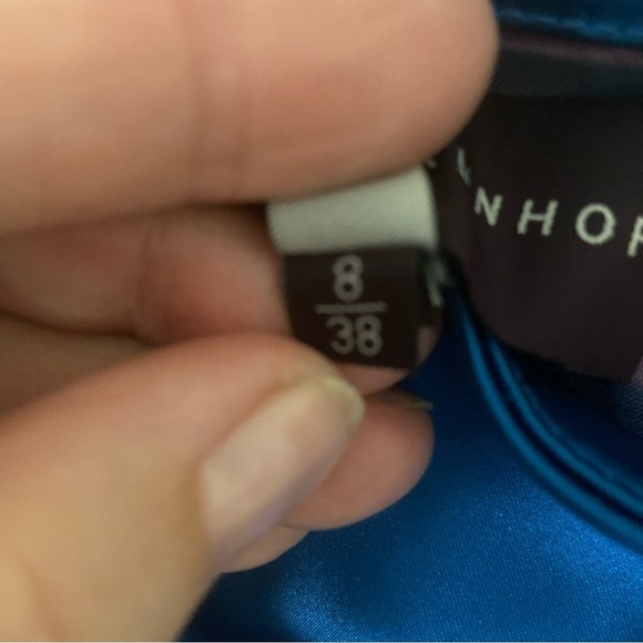 TALBOT Runhof Electric Blue Ruffle Evning, party dress size US8/38 - Picture 2 of 6